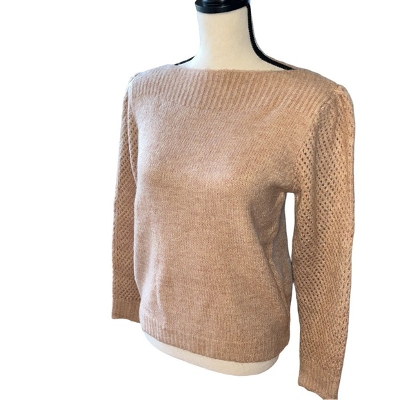 NEW EnMerci Pink Bateau Neck Sweater sz L - Picture 2 of 9